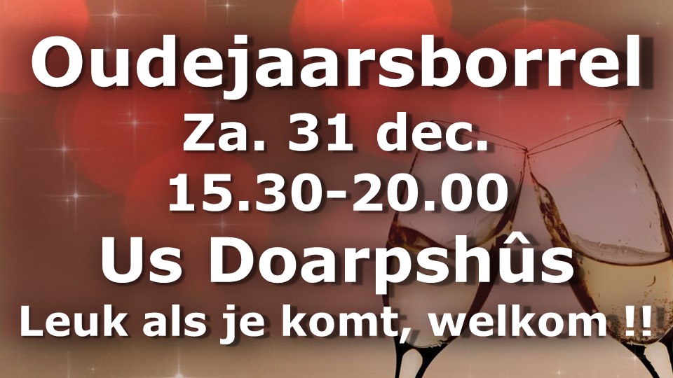 oudejaarsborrel doarpshus